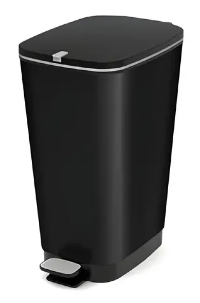 Curver Chic Bin L černá / Odpadkový koš / velikost L / klasický design (272259)