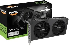 Inno3D GeForce RTX 5060 TWIN X2 OC V2 / Grafická karta / 2527 MHz / 8GB GDDR7 / 128-bit / 1x HDMI + 3x DP / 550W (N50602-08D7X-195071N)