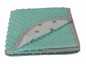 Tomi deka Minky hvězda 78x78 cm - zelená