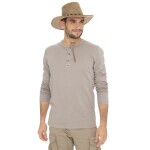 Bushman Kožený klobouk One Ten, světle hnědý MD