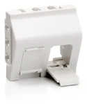 Equip Krycí rámeček French Modular bílá / Krycí rámeček / 2x Keystone / 45x45 mm / RAL9010 (761312)