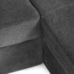 Rohová pohovka, šedá, látka, ASB-C3990 GREY2
