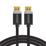 Savio CL-176 / Kabel DisplayPort / DisplayPort 1.4 / 3 m / M/M / pozlacené konektory (CL-176)