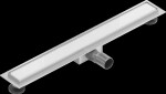 MEXEN/S - Flat MGW odtokový žlab 70 cm bílé sklo 1027070-15