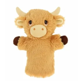 Keel Toys Keeleco Kráva vysokohorská eko plyšový maňásek na ruku