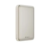 Devia Ultra12 zlatá / Powerbanka / Bezdrátová / Magnetická / 10 000 mAh / PD 22,5W (6942297141827)