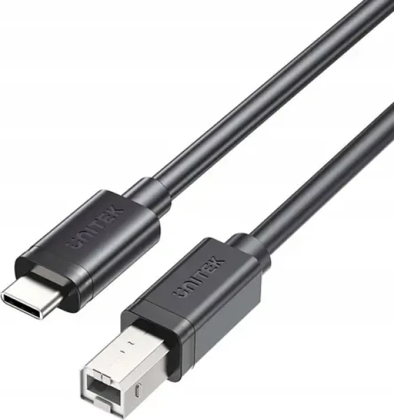Unitek Tiskový kabel USB-C - USB-B černá / Kabel / USB 2.0 / 5 m (C14140ABK03-5M)