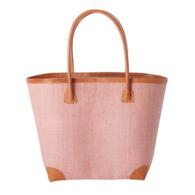 Rice Nákupní taška z rafie Soft Pink, růžová barva