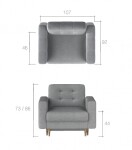 Sedací sestava Asgard 3+1 látka: Soft 33