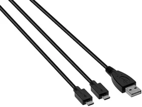 Venom VS2794 černá / Napájecí kabel pro PS4 / 2x micro-USB / 3m (VS2794)
