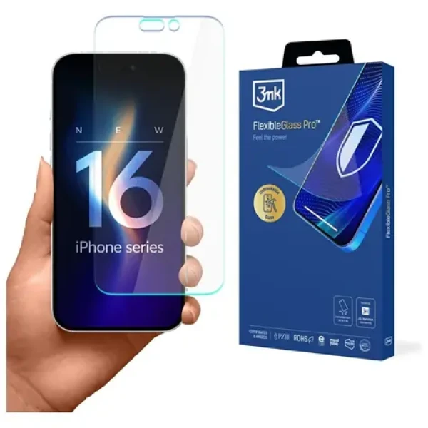 3mk FlexibleGlass Pro / Hybridní sklo / Apple iPhone 16 Pro (5903108661065)