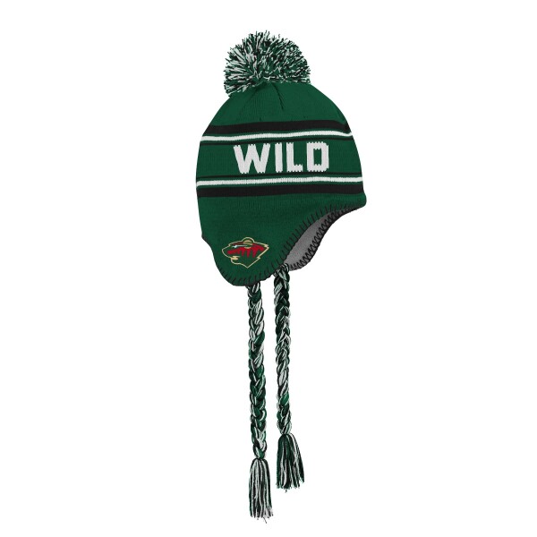 Outerstuff Dětská zimní čepice Minnesota Wild NHL Jacquard Tassel Knit With Pom