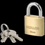 Zámek visací, mosazný A, 50 mm, STALCO