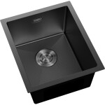 MEXEN - Trixo ocelový dřez 1-bowl 370 x 440 mm, černá HC 6412371000-70HC