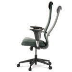 Kancelářské křeslo, potah šedá látka a ekokůže, houpací mechanismus,2D područky