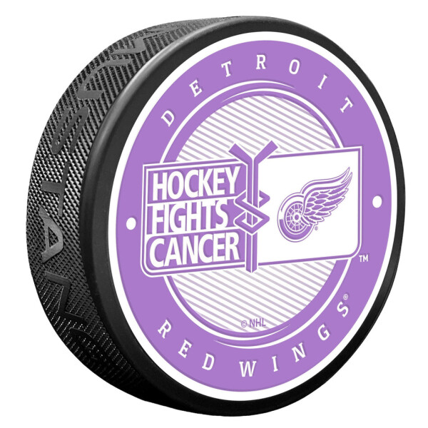 Mustang Puk Detroit Red Wings NHL Hockey Fights Cancer