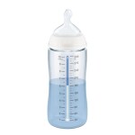 NUK FC Plus láhev s kontrolou teploty s květinami 150ml červená (NU10743891-BR)