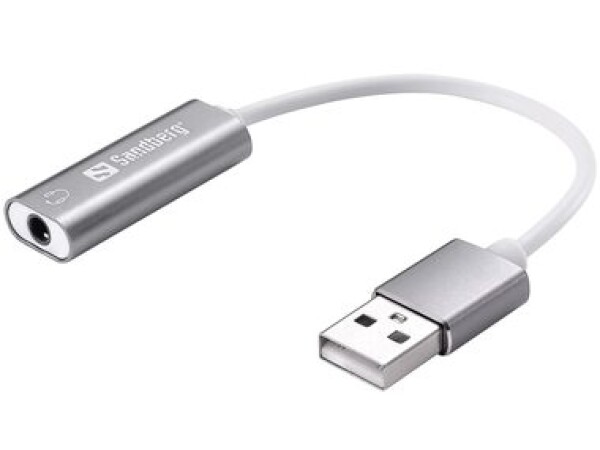 Rozbaleno - Sandberg Headset USB converter / adaptér 3.5mm jack na USB-A / rozbaleno (134-13.Rozbaleno)