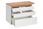 COMAD - Skříňka pod umyvadlo 90cm 3 zásuvky PLATINUM 5907611648230