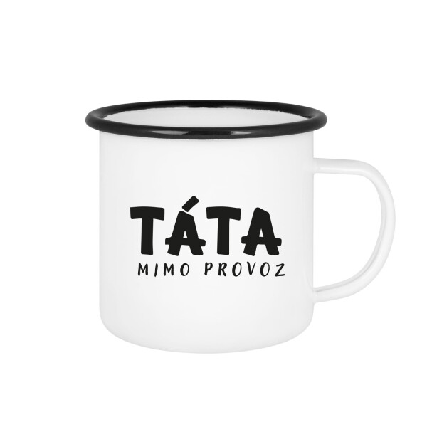 TÁTA MIMO PROVOZ - bílý plecháček 350 ml