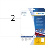 Herma 8016 Fóliové etikety 45.7 x 21.2 mm fólie, lesklá transparentní 1200 ks trvalé laserová tiskárna, kopírka, barevná