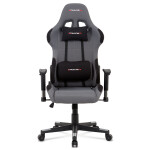 Kancelářská židle, šedá látka, houpací mech., plastový kříž