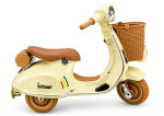 Mamido Dětský elektrický skútr Vespa 2x35W béžový
