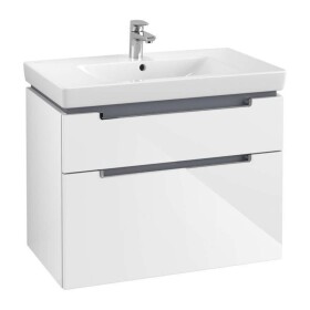 VILLEROY & BOCH - Subway 2.0 Umyvadlová skříňka, 79x59x45 cm, 2 zásuvky, Glosy White A91410DH