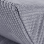 PLUSH NEST PLUSH NEST Dětská polohovatelná lenoška Prémiový šedý manšestr 145 × 35 × 45 cm