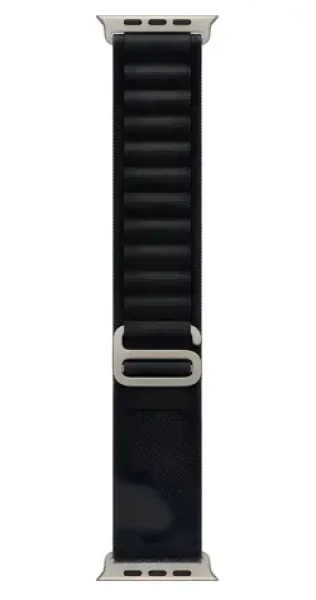 Apple Watch Alpine Loop 49mm černá Natural Titanium / Sportovní pásek pro Apple Watch / M (MFTF4ZM/A)