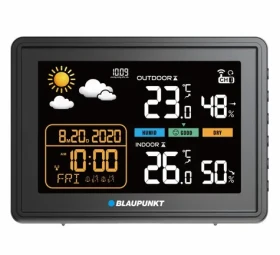 BLAUPUNKT WS30BK černá / Meteostanice / měření teploty a vlhkosti / LCD displej / venkovní teploměr (5901750506062)