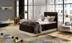 Boxspring Aster 90 látka: Monolith 37/Monolith 84, Varianta: Levá
