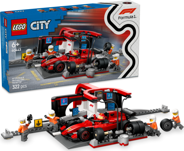 LEGO® City 60443 Zastávka v boxech F1® a personál s vozem Ferrari - LEGO® City