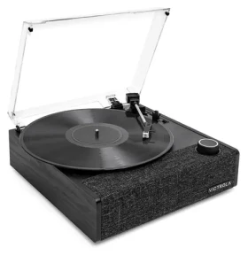 Victrola VTA-74-BLK-INT Eastwood II černá / Gramofon řemínkový / 3 rychlostní / BT / RCA / sluchátkový výstup (100002105348)