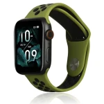 Beline Sport Silicone zeleno-černý / Sportovní pásek pro Apple Watch / 42/44/45/49 mm