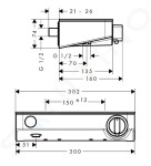 HANSGROHE - ShowerTablet Select Termostatická sprchová baterie 300, chrom 13171000