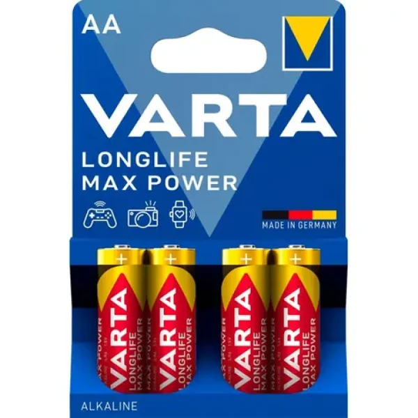 Varta Longlife Max Power Baterie AA 400ks / 1.5V / alkalická / v boxu (489587)