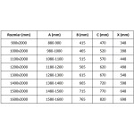 MEXEN/S - Velar posuvné sprchové dveře 160 cm, dekor, chrom 871-160-000-31-01