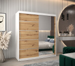 Šatní skříň Abi V2 Barva korpusu: Dub Sonoma, Rozměry: 200 cm, Dveře: Dub sonoma