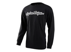 Troy Lee Designs Signature pánské tričko dlouhý rukáv black vel.