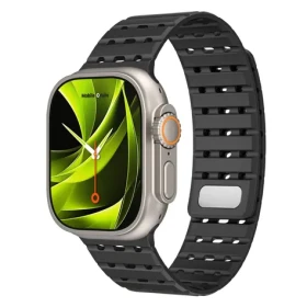 Mobile Origin Magnetic Strap řemínek pro Apple Watch 49mm/46mm/45mm/44mm černá (AWMS-01-BLK)