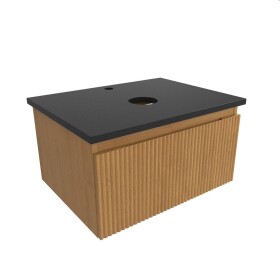 Koupelnová skříňka s krycí deskou SAT Evolution 58x30x44,5 cm dub medový mat SATEVO60DMZ SATEVO60DMZ