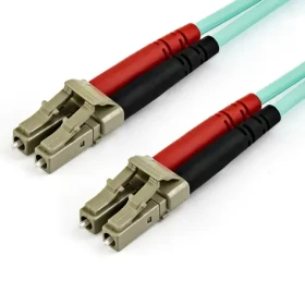 StarTech tyrkysová / Optický patch kabel / LC - LC / Multimode OM4 / Duplex / 15 m / LSZH (450FBLCLC15)
