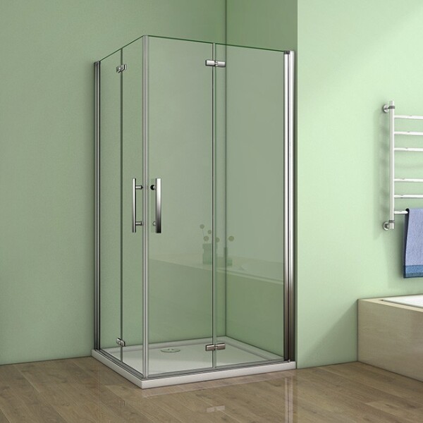 H K - Čtvercový sprchový kout MELODY R76, 76x76 se zalamovacími dveřmi SE-MELODYR76
