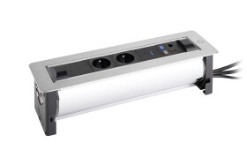 Versalogic VersaTurn 2x 230V, 2x USB A/C 5V, 1x RJ45, HDMI, povrch nerez (468928)