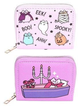 Malá peněženka se zipem Pusheen kočka - Halloween