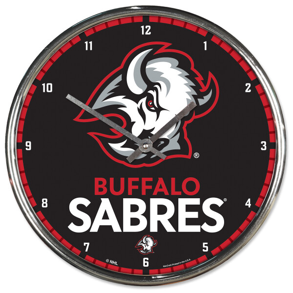 Wincraft Hodiny Buffalo Sabres NHL Chrome Clock