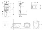 GEBERIT - Kombifix Set předstěnové instalace, klozetu Nefia a sedátka softclose, tlačítko Sigma20, bílá/chrom SANI15CA3148