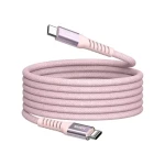 Verbatim 31857 Magnetický 100W USB-C kabel 1.2m růžová / USB-C(M) / USB-C(M) / PD QC 3.0 (31857)