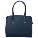 Elegantní dámská koženková kabelka na rameno Miraya, tmavě modrá